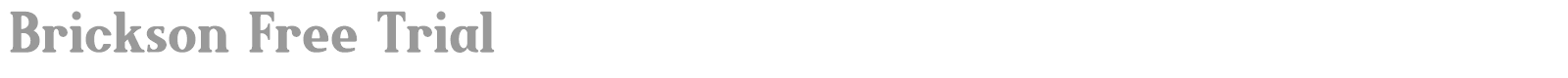Brickson font preview